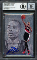 Damian Lillard Autographed 2012-13 Panini Intrigue Rookie Card #137 Portland Trail Blazers Auto Grade Gem Mint 10 Beckett BAS #13605408