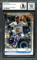 Fernando Tatis Jr. Autographed 2019 Topps Complete Set Rookie Card #410 San Diego Padres Auto Grade Gem Mint 10 Beckett BAS #13606469