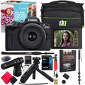 Canon EOS R50 Mirrorless Camera Content Creator Kit 5811C059 + Pro Accessories Bundle