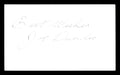 Joe Dundee Autographed 3x5 Index Card Welterweight Champ "Best Wishes" SKU #179755