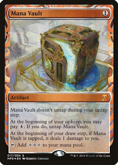Mana Vault (17) [Masterpiece Series: Kaladesh Inventions] (Moderately Played Foil)