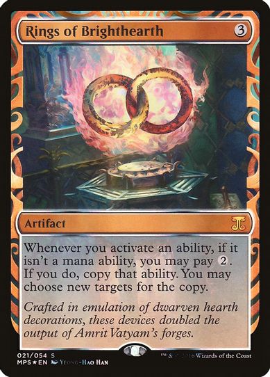 Rings of Brighthearth (21) [Masterpiece Series: Kaladesh Inventions] (Heavily Played Foil)