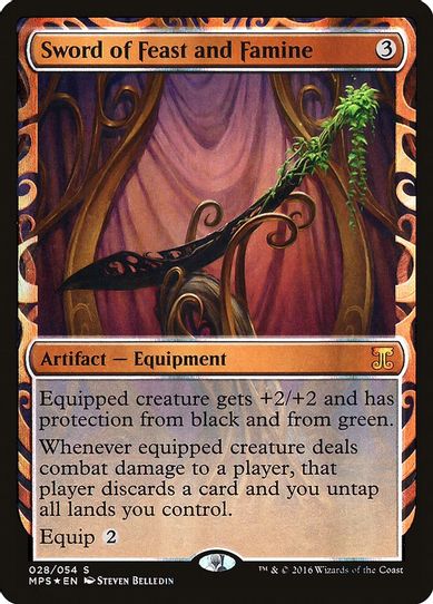 Sword of Feast and Famine (28) [Masterpiece Series: Kaladesh Inventions] (Near Mint Foil)