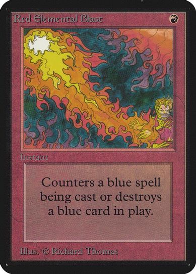 Red Elemental Blast [Alpha Edition] (Lightly Played)