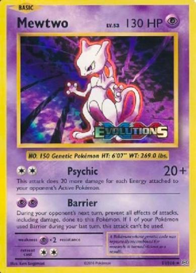 Mewtwo (XY Evolutions Prerelease) [XY Promos] (Moderately Played Holofoil)