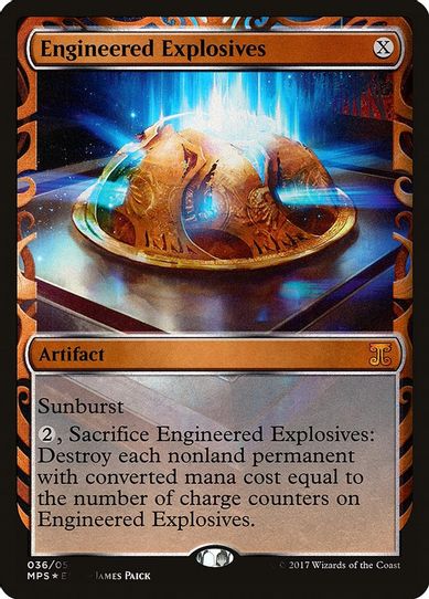 Engineered Explosives (36) [Masterpiece Series: Kaladesh Inventions] (Heavily Played Foil)