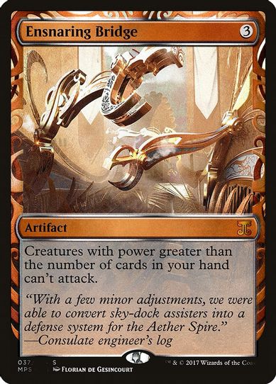 Ensnaring Bridge (37) [Masterpiece Series: Kaladesh Inventions] (Lightly Played Foil)
