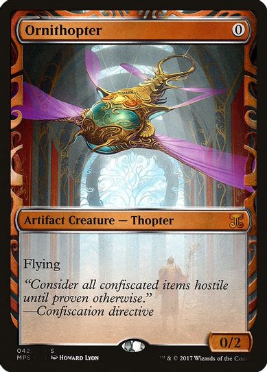 Ornithopter (42) [Masterpiece Series: Kaladesh Inventions] (Heavily Played Foil)