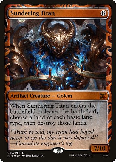 Sundering Titan (49) [Masterpiece Series: Kaladesh Inventions] (Near Mint Foil)