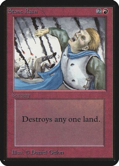 Stone Rain [Alpha Edition] (Heavily Played)