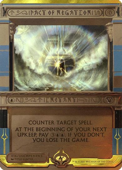 Pact of Negation (16) [Masterpiece Series: Amonkhet Invocations] (Lightly Played Foil)