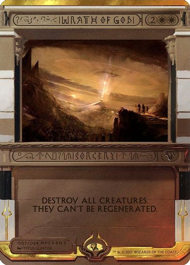 Wrath of God (7) [Masterpiece Series: Amonkhet Invocations] (Lightly Played Foil)