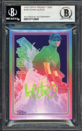 Ichiro Suzuki Autographed Topps Project 2020 Matt Taylor Card #196 Seattle Mariners Auto Grade Gem Mint 10 Lime Green #/10 Beckett BAS Stock #200998
