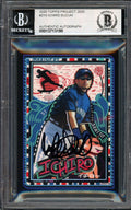 Ichiro Suzuki Autographed Topps Project 2020 Efdot Card #215 Seattle Mariners Auto Grade Gem Mint 10 Black #/10 Beckett BAS Stock #201005