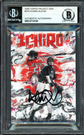 Ichiro Suzuki Autographed Topps Project 2020 Andrew Thiele Card #319 Seattle Mariners Black #4/10 Beckett BAS #13714184