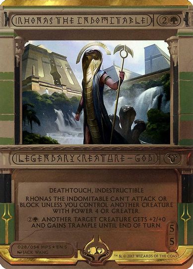 Rhonas the Indomitable (28) [Masterpiece Series: Amonkhet Invocations] (Lightly Played Foil)