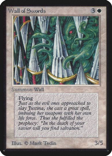 Wall of Swords [Alpha Edition] (Lightly Played)