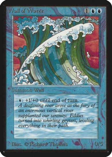 Wall of Water [Alpha Edition] (Lightly Played)