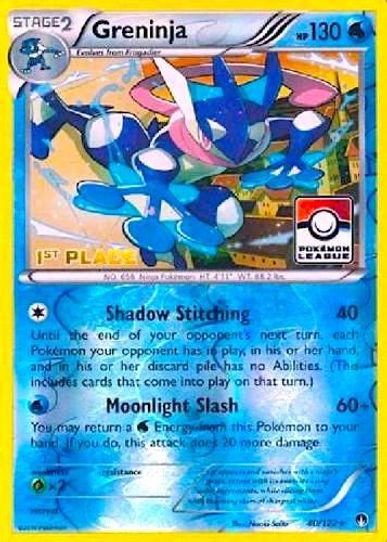 Greninja 40/122 (League Promo) [1st Place] [League & Championship Cards] (Near Mint Reverse Holofoil)