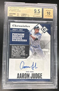 2017 Chronicles Aaron Judge Rookie RC Auto BGS 9.5 Auto 10