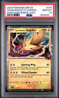 [PSA 10 - GEM MT] TEAM ROCKET'S ZAPDOS #070 - Purchase Bonus-asia - Destined Rivals (2025)