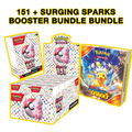 151 & Surging Sparks Booster Bundle - Bundle (Extra Small (3 151 PACKS + Surging Sparks Booster Bundle) (9 Packs Total))
