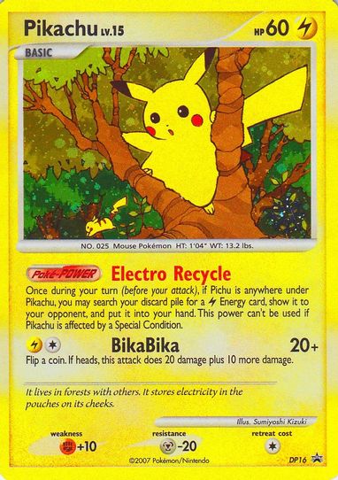 Pikachu DP (DP16) [Countdown Calendar Promos (Heavily Played Holofoil)