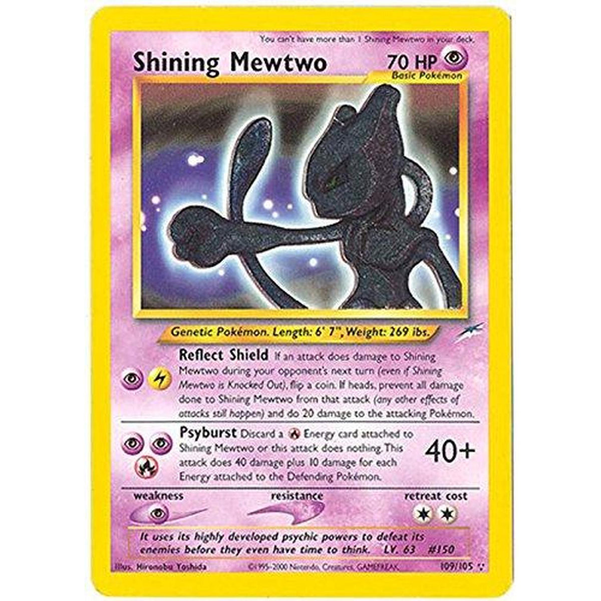 Shining Mewtwo [Neo Destiny]  - Unlimited Holofoil (Near Mint)