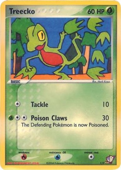 Treecko (1/5) [Kids WB Promos] (Moderately Played)