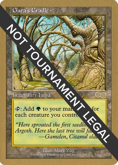 Gaea's Cradle - Matt Linde (USG) [World Championship Decks] (Heavily Played)