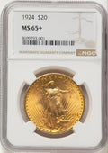 1924 $20 Saint Saint-Gaudens Double Eagle NGC MS65+