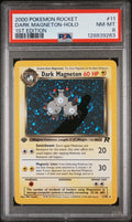 2000 Pokemon Team Rocket 1st Edition Holo Dark Magneton #11 PSA 8 128839263