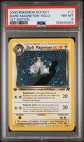 2000 Pokemon Team Rocket 1st Edition Holo Dark Magneton #11 PSA 8 128839263