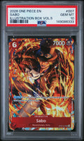 2026 One Piece Promo Illustration Box Volume 5 Sabo #OP05007 PSA 10