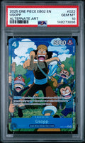 2025 One Piece Eb02-Extra Booster -Anime 25th Collection- Alternate Art Usopp #022 PSA 10