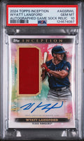 2024 Topps Inception Autographed Game Sock Relic Wyatt Langford #AGSRWL PSA 10