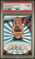 2023 Panini Revolution WWE Autograph Sunburst Alexa Bliss #AGABS /99 PSA 9