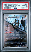 2026 Ascended Heroes - Asc En - English Illustration Rare Holo Team Rocket's Dugtrio #239 PSA 10
