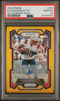 2023 Panini Prizm Autograph-Gold Kayshon Boutte #370 /10 PSA 10