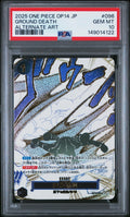 2025 One Piece the Azure Sea's Seven Japanese Alternate Art Ground Death #OP14-096 PSA 10