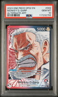 2023 One Piece Paramount War Alternate Art Monkey D. Garp #OP02002 PSA 10