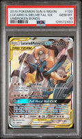 2019 Pokemon Sun and Moon Unbroken Bonds Lucario/Melmetal Gx #120 PSA 10