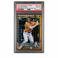 2025 Chrome Prospects Gold Geometric Refractors Shotaro Morii #BCP170 /50 PSA 8