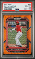 2023 Panini Prizm Orange Wave Elly De La Cruz #92 /50 PSA 10