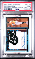 2024 Panini Three and Two Prospect Jersey Autographs Platinum Jacob Wilson #PJA-JW /1 1/1 PSA 9