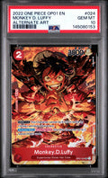 2022 One Piece Romance Dawn Alternate Art Monkey D. Luffy #OP01024 PSA 10