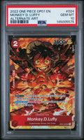 2022 One Piece Romance Dawn Alternate Art Monkey D. Luffy #OP01024 PSA 10