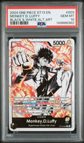 2024 One Piece Starter Deck 13 the Three Brothers Ultra Deck Black and White Alternate Art Monkey D. Luffy #ST13003 PSA 10