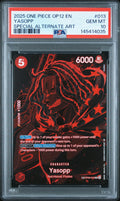 2025 One Piece Legacy of the Master Special Alternate Art Yasopp #OP09-013 PSA 10