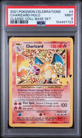 2021 Pokemon Sword and Shield Celebrations Classic Collection Base Set Holo Charizard #4 PSA 9
